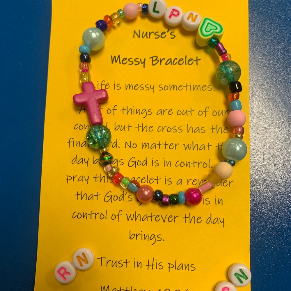 Colorful Nurse Charm Bracelet